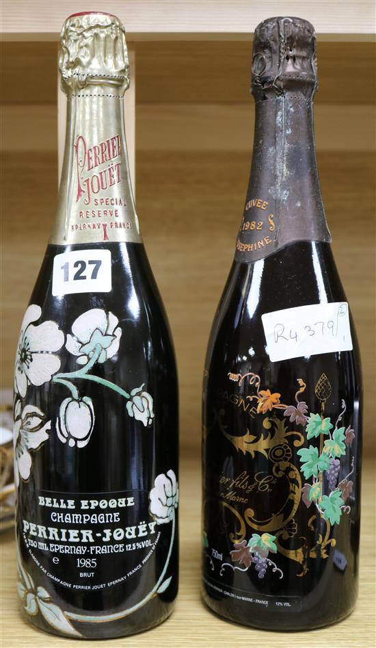 1982 J.Perrier Fils et Co Josephine Cuvee Champagne + Belle Epoque 1985 Perrier Jouet Special Reserve champagne